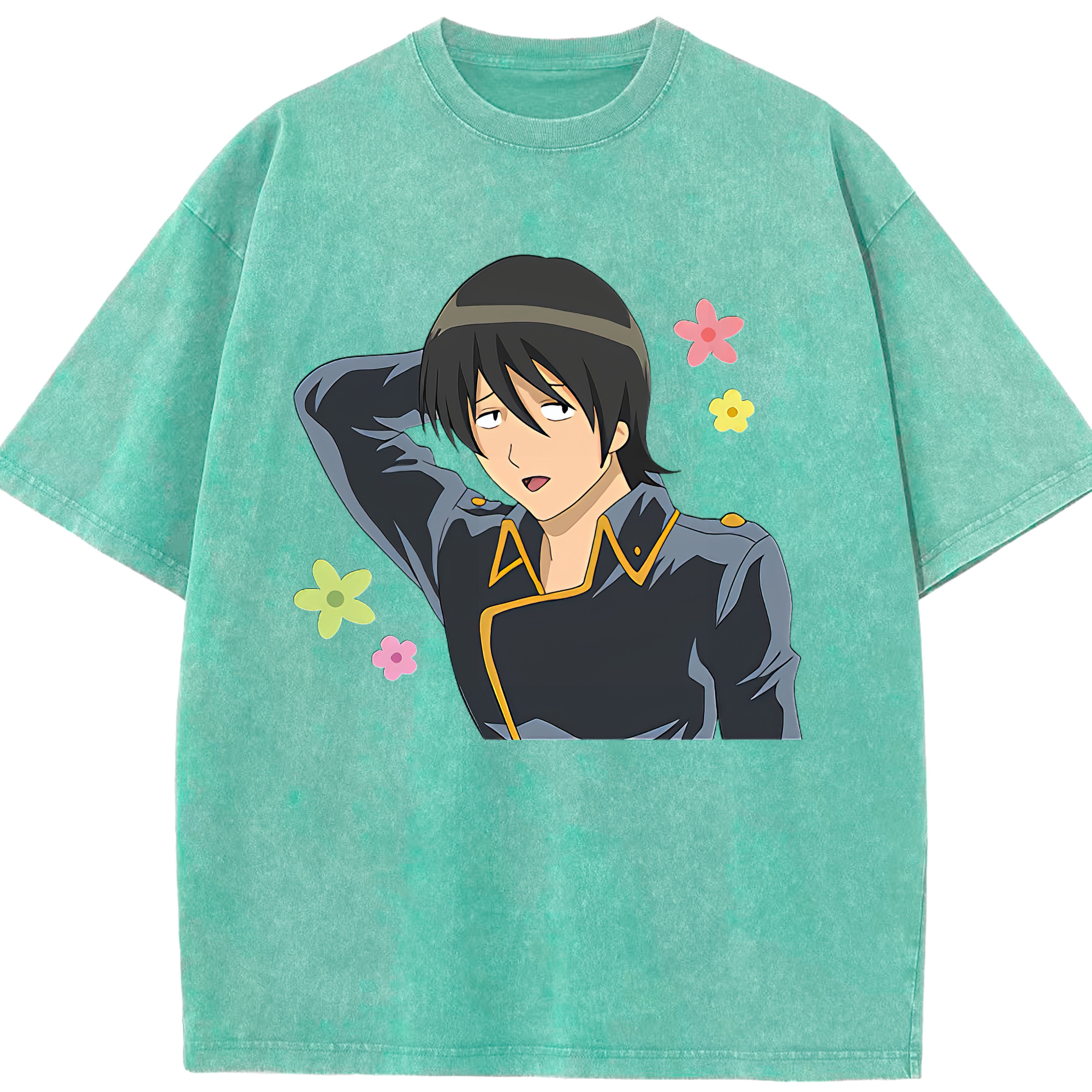 （画像用） ぎんたま 坂田銀時（さかたぎんとき） 神楽 志村新八（しむら しんぱち） GINTAMA Sakata Gintoki Kagura Shimura Shinpachi 綿100% ヴィンテージ風 半袖Tシャツ（フロントプリント）